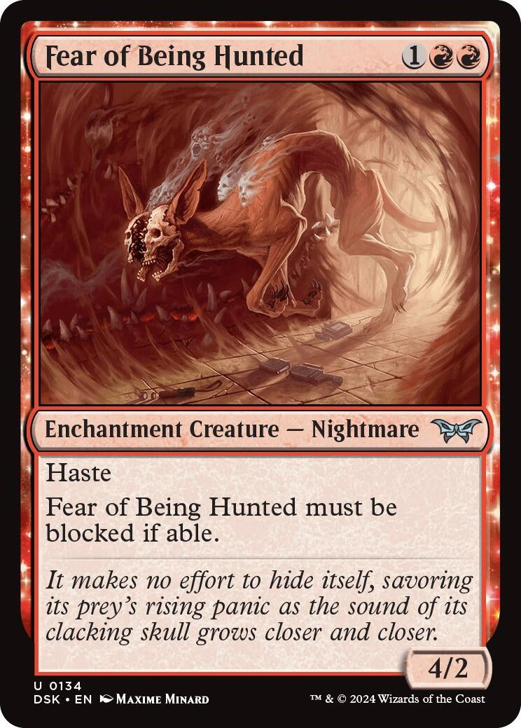 Image for Fear of Being Hunted (134) - Magic: The Gathering