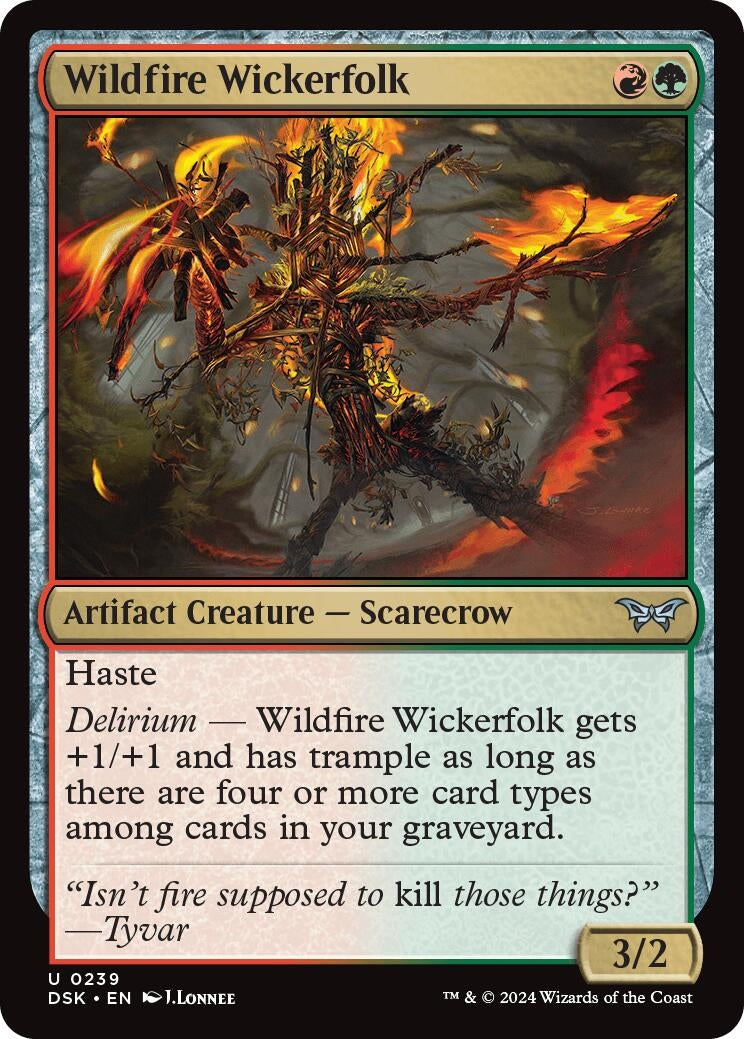 Image for Wildfire Wickerfolk (239) - Magic: The Gathering