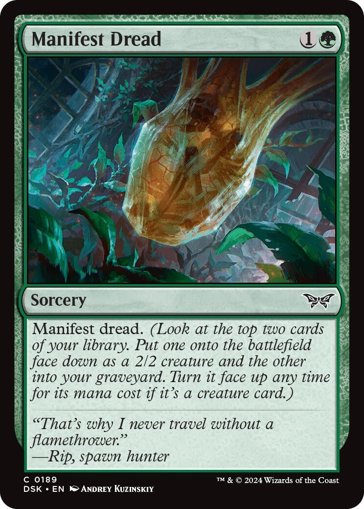 Image for Manifest Dread (189) - Magic: The Gathering
