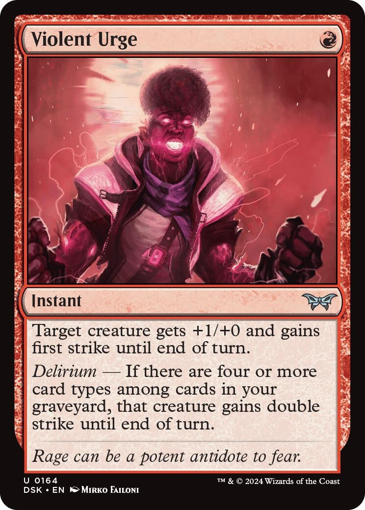 Image for Violent Urge (164) - Magic: The Gathering