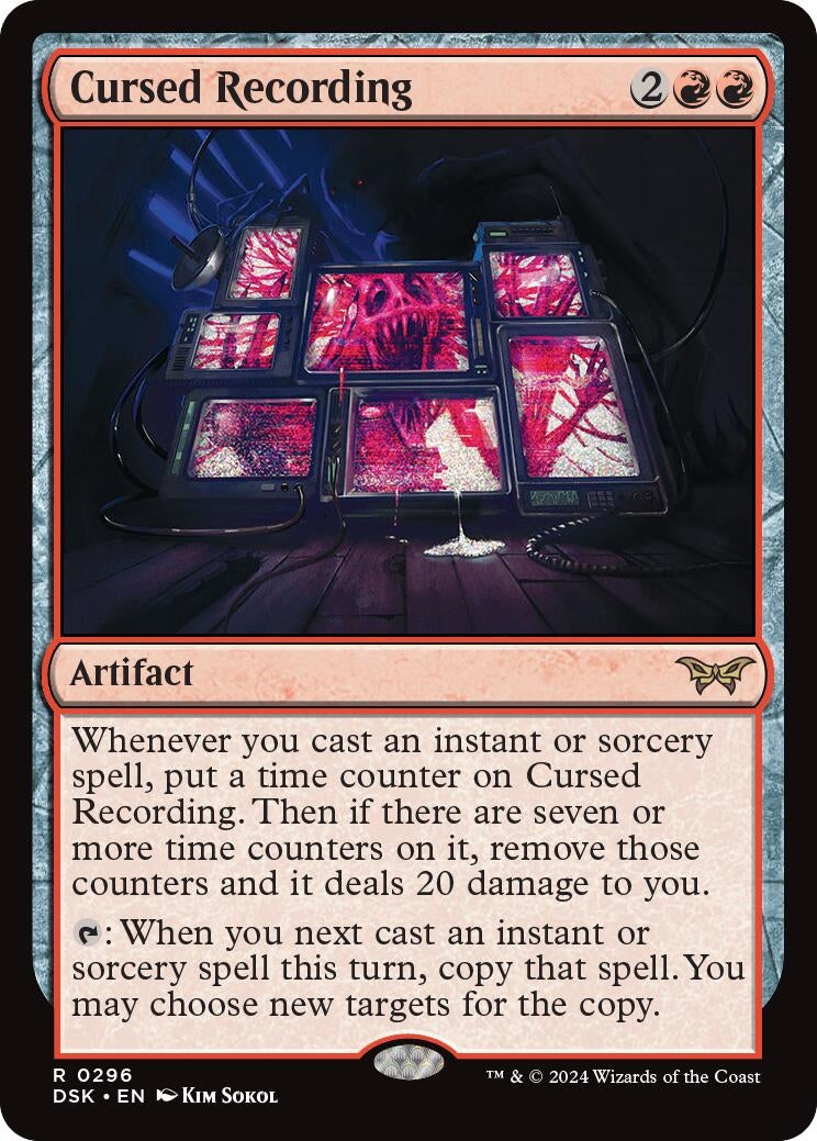 Image for Cursed Recording (0296) (296) - Magic: The Gathering