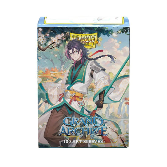 Image for Dragon Shield Grand Archive Matte Art - Jin, Fate Defiant (100-Pack) - Card Sleeves
