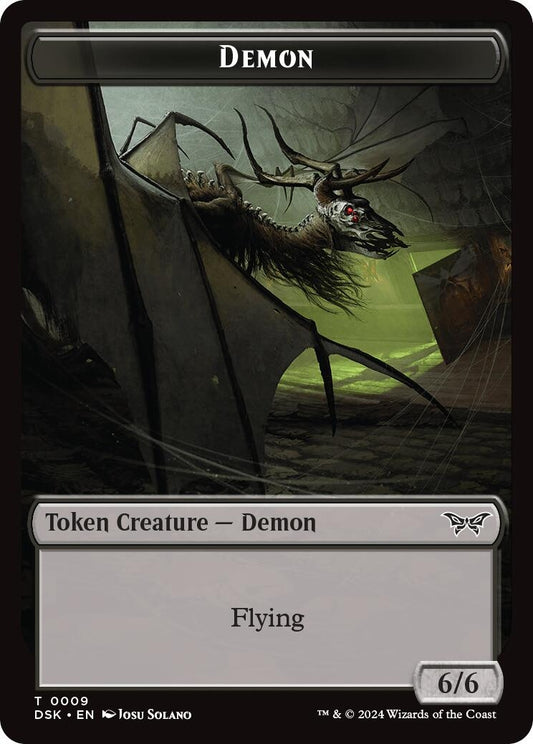 Image for Demon // Manifest Double-Sided Token (9 // 18) - Magic: The Gathering