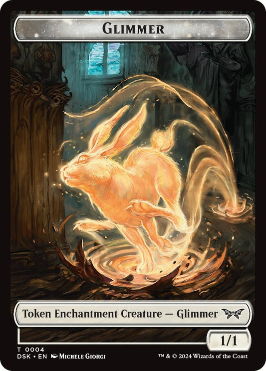 Image for Glimmer // Spirit (0006) Double-Sided Token (4 // 6) - Magic: The Gathering