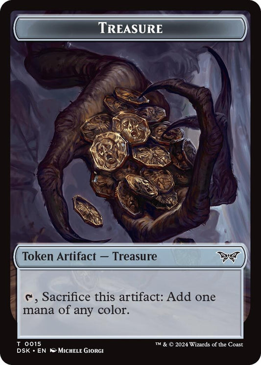 Image for Treasure // Copy Double-Sided Token (15 // 1) - Magic: The Gathering