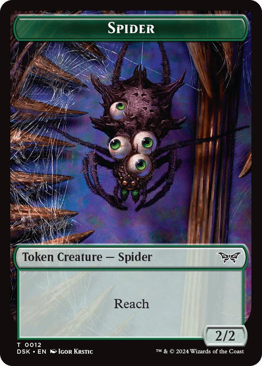 Image for Spider // Manifest Double-Sided Token (12 // 18) - Magic: The Gathering