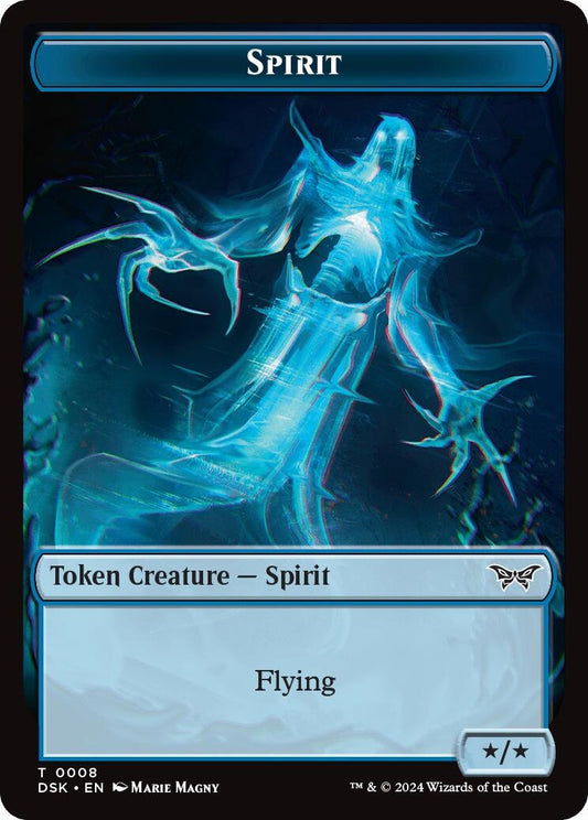 Image for Spirit (0008) // Manifest Double-Sided Token (8 // 18) - Magic: The Gathering