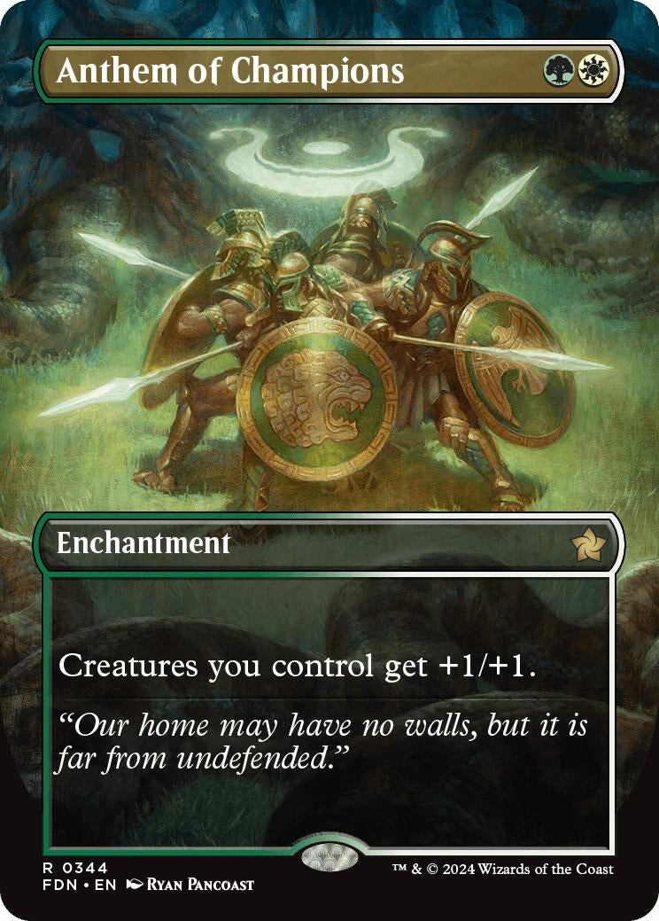 Image for Anthem of Champions (Borderless) (344) - Magic: The Gathering