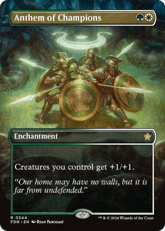 Image for Anthem of Champions (Borderless) (344) - Magic: The Gathering