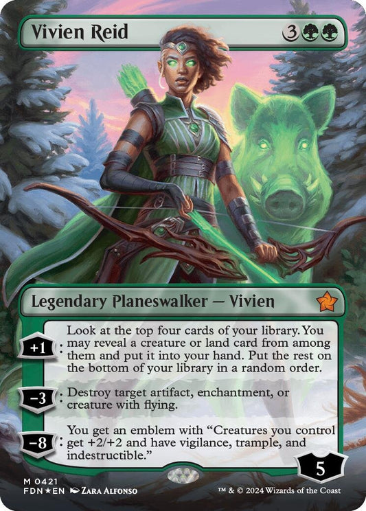 Image for Vivien Reid (Borderless) (Mana Foil) (421) - Magic: The Gathering