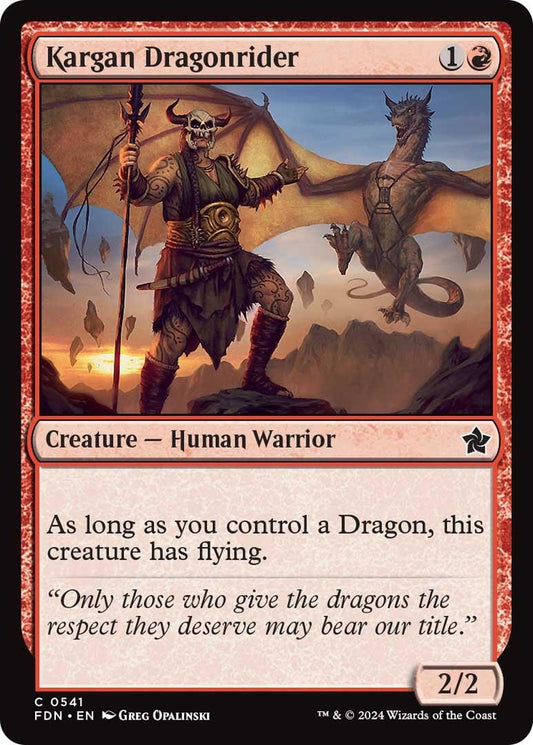 Image for Kargan Dragonrider (541) - Magic: The Gathering