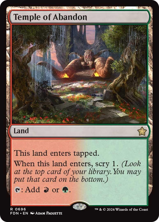 Image for Temple of Abandon (696) - Magic: The Gathering