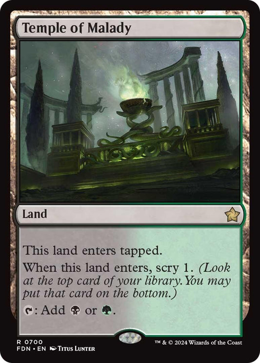 Image for Temple of Malady (700) - Magic: The Gathering