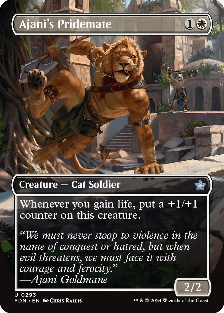 Image for Ajani's Pridemate (Borderless) (293) - Magic: The Gathering