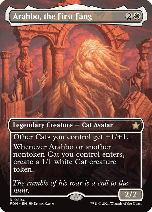Image for Arahbo, the First Fang (Borderless) (294) - Magic: The Gathering