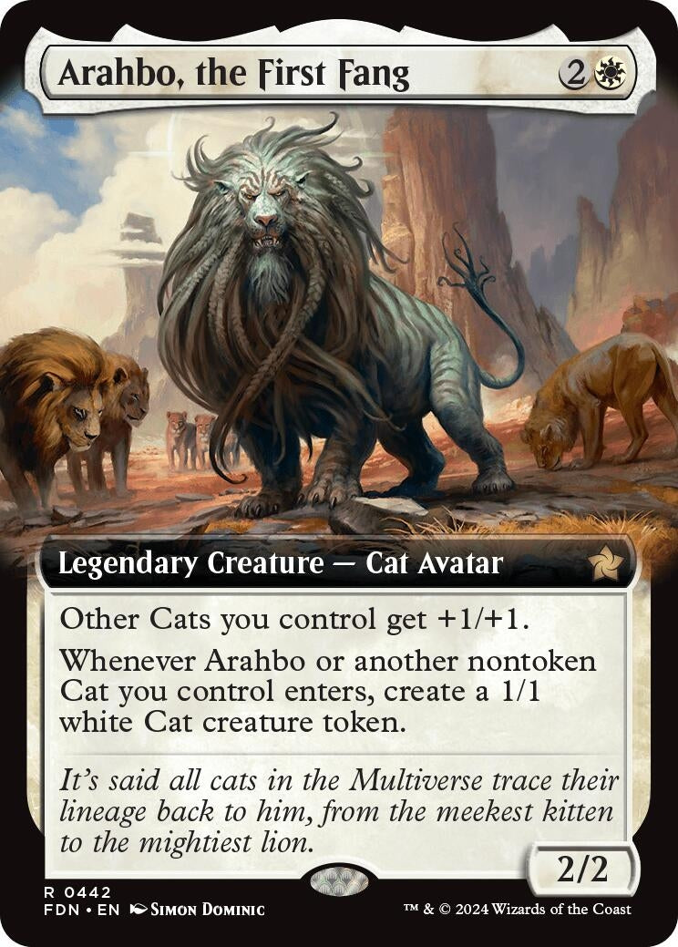 Image for Arahbo, the First Fang (Extended Art) (442) - Magic: The Gathering