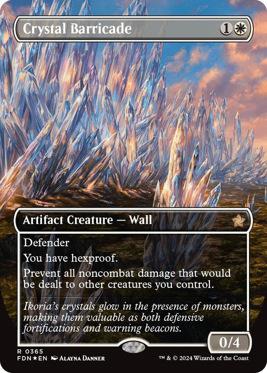 Image for Crystal Barricade (Borderless) (Mana Foil) (365) - Magic: The Gathering
