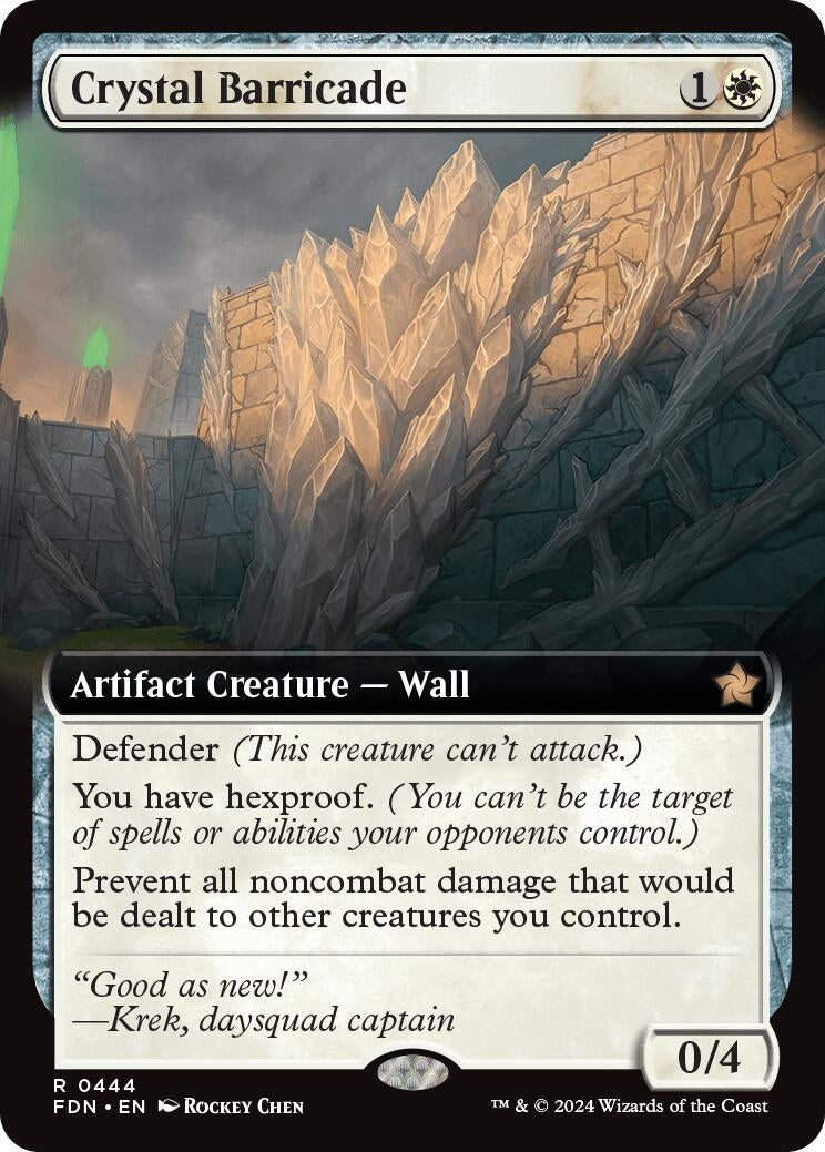 Image for Crystal Barricade (Extended Art) (444) - Magic: The Gathering