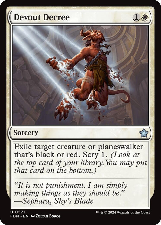 Image for Devout Decree (571) - Magic: The Gathering