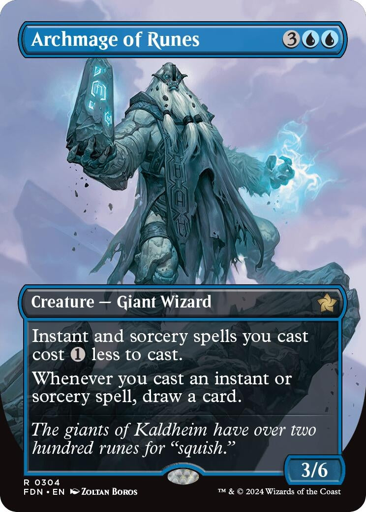Image for Archmage of Runes (Borderless) (304) - Magic: The Gathering