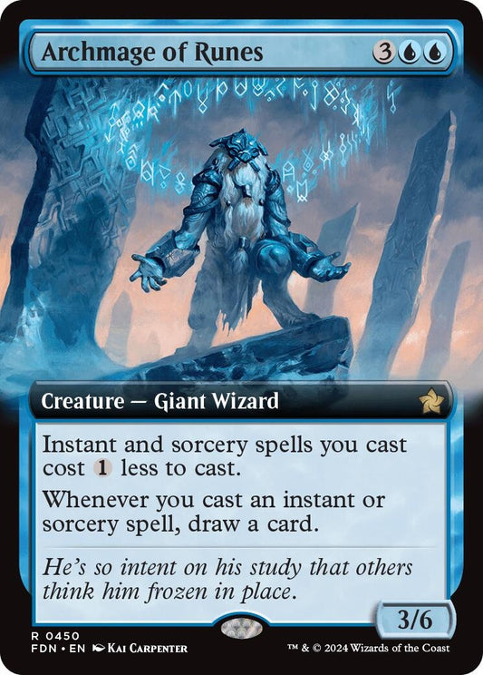 Image for Archmage of Runes (Extended Art) (450) - Magic: The Gathering