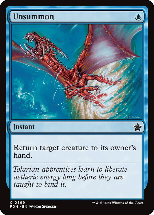 Image for Unsummon (599) - Magic: The Gathering
