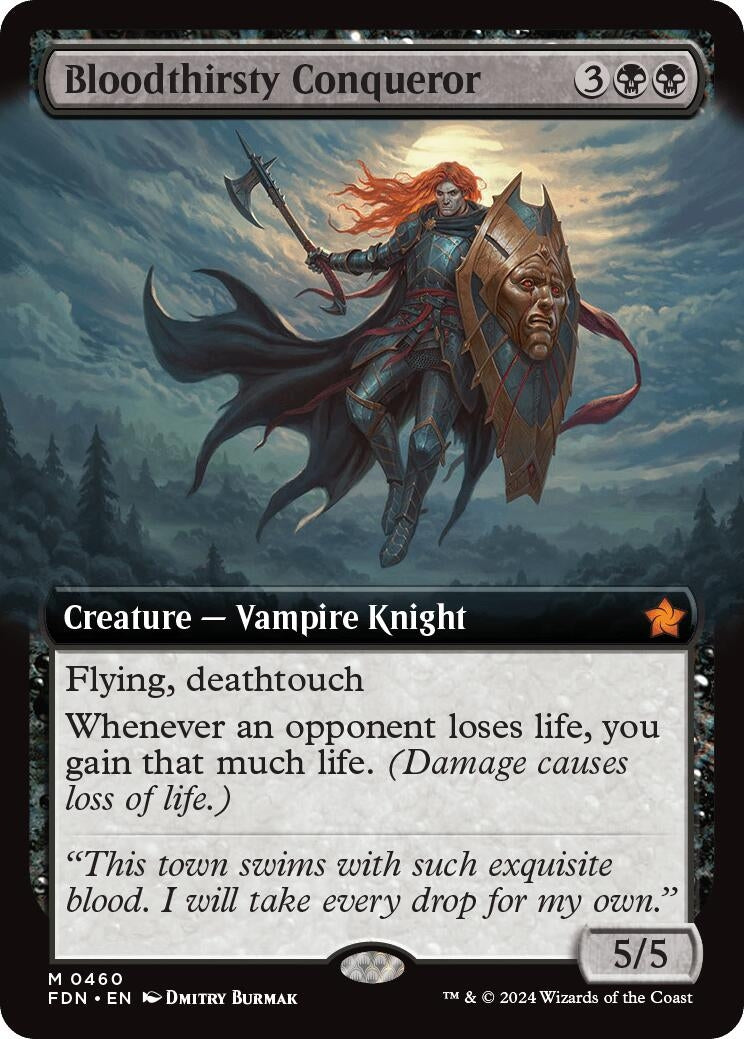 Image for Bloodthirsty Conqueror (Extended Art) (460) - Magic: The Gathering