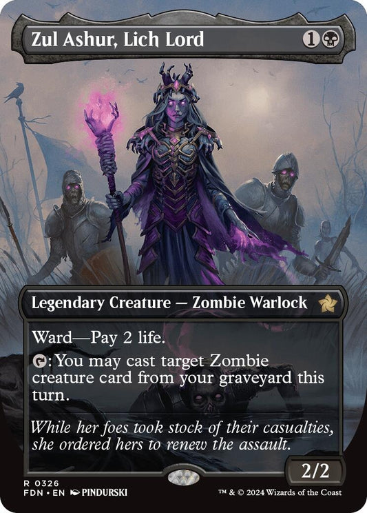 Image for Zul Ashur, Lich Lord (Borderless) (326) - Magic: The Gathering