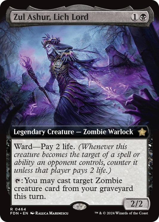 Image for Zul Ashur, Lich Lord (Extended Art) (464) - Magic: The Gathering