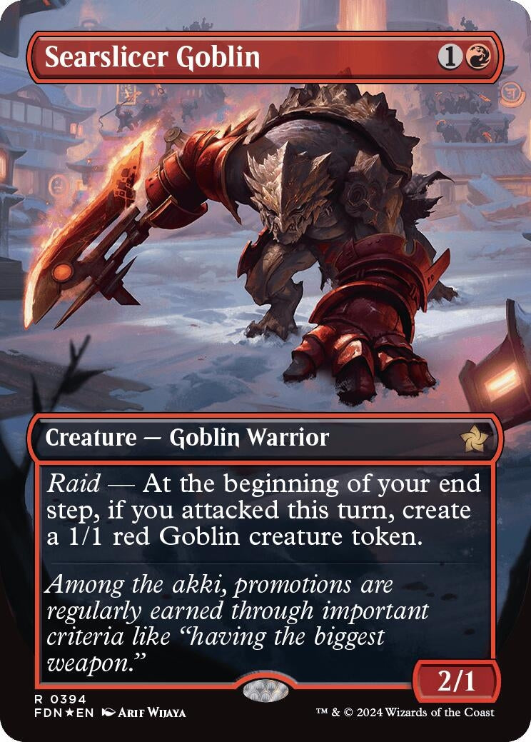 Image for Searslicer Goblin (Borderless) (Mana Foil) (394) - Magic: The Gathering