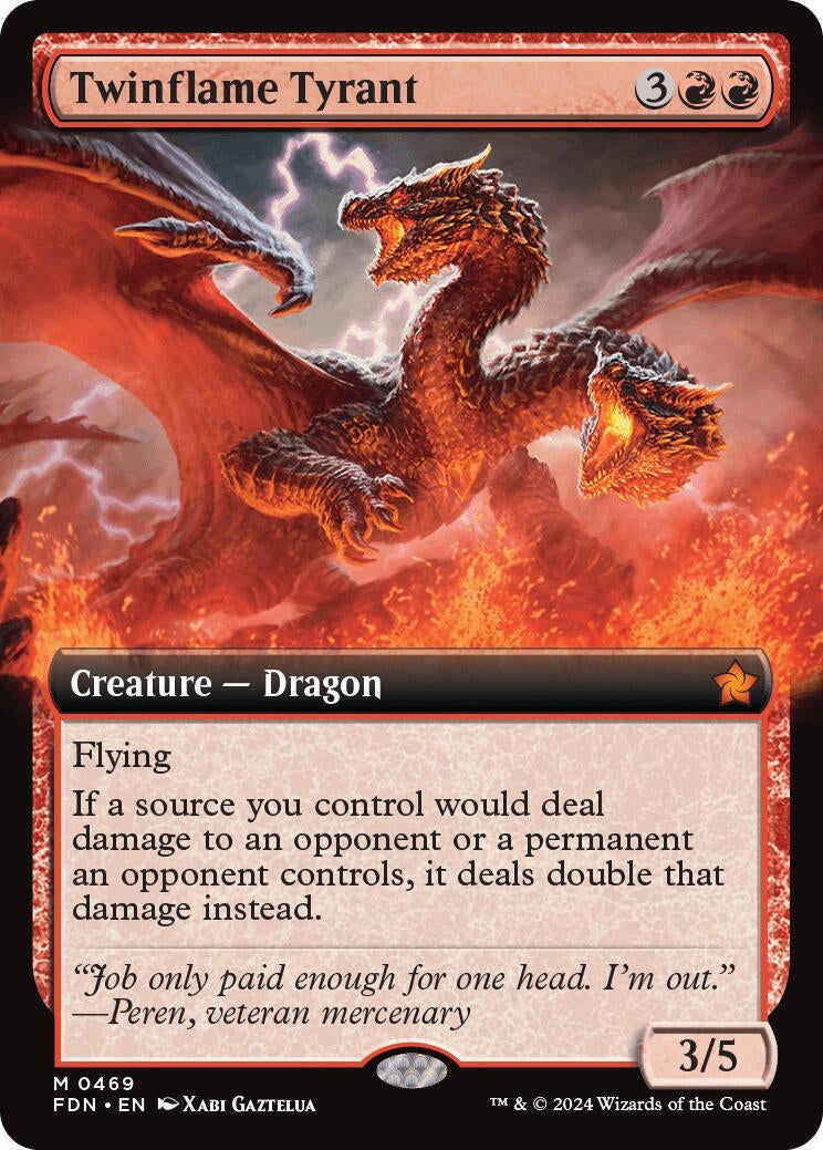 Image for Twinflame Tyrant (Extended Art) (469) - Magic: The Gathering