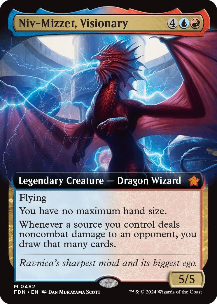 Image for Niv-Mizzet, Visionary (Extended Art) (482) - Magic: The Gathering