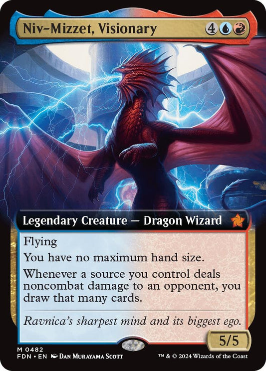 Image for Niv-Mizzet, Visionary (Extended Art) (482) - Magic: The Gathering