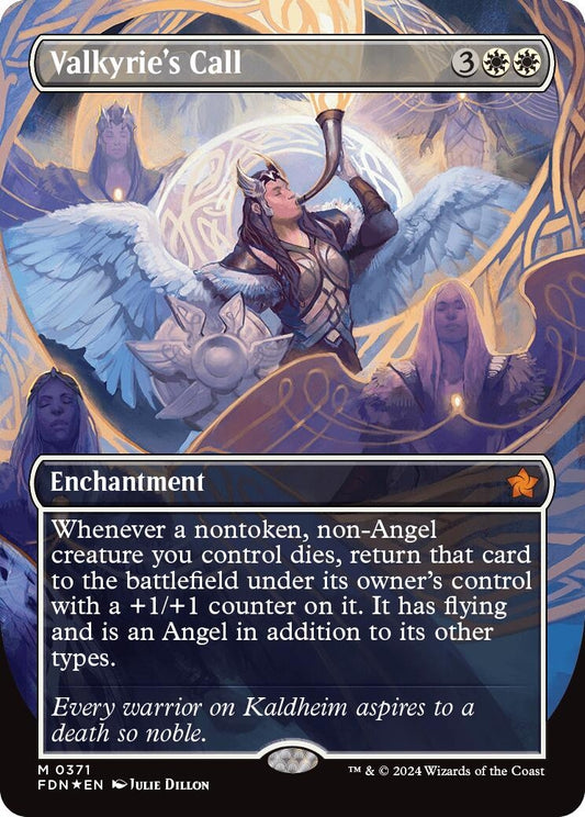 Image for Valkyrie's Call (Borderless) (Mana Foil) (371) - Magic: The Gathering