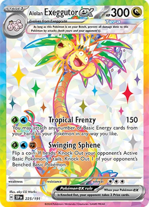Image for Alolan Exeggutor ex (225/191) - Pokemon