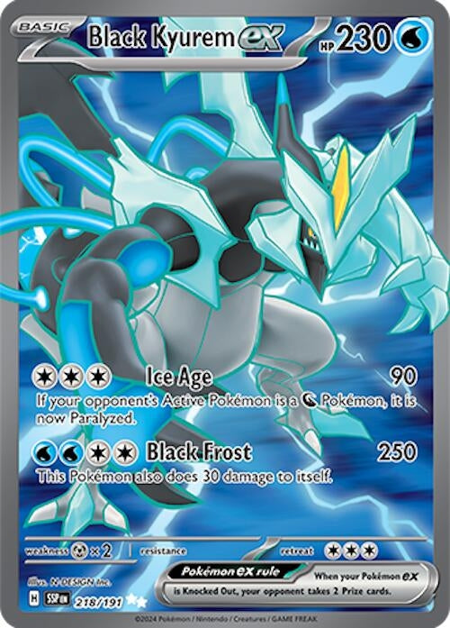 Image for Black Kyurem ex (218/191) - Pokemon