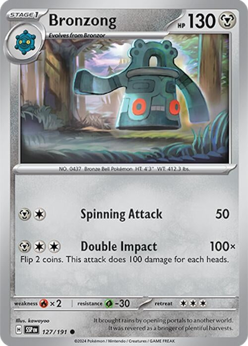 Image for Bronzong (127/191) - Pokemon