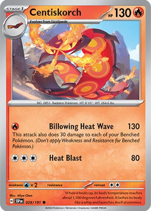 Image for Centiskorch (028/191) - Pokemon
