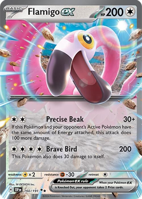 Image for Flamigo ex (160/191) - Pokemon