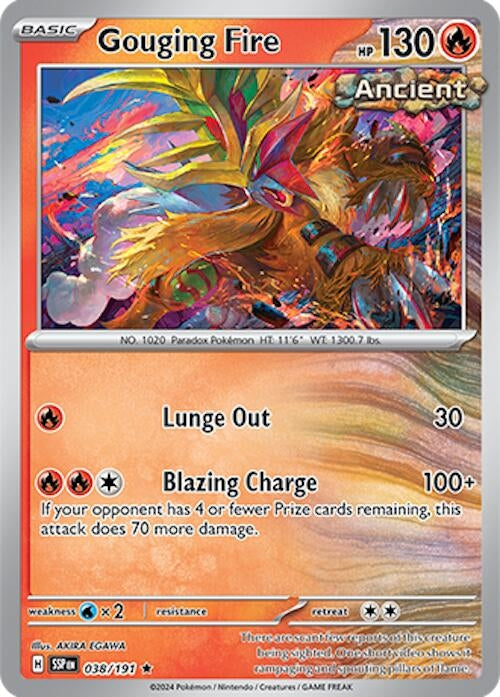 Image for Gouging Fire (038/191) - Pokemon