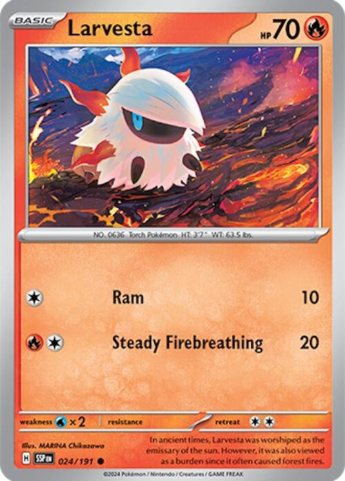 Image for Larvesta (024/191) - Pokemon