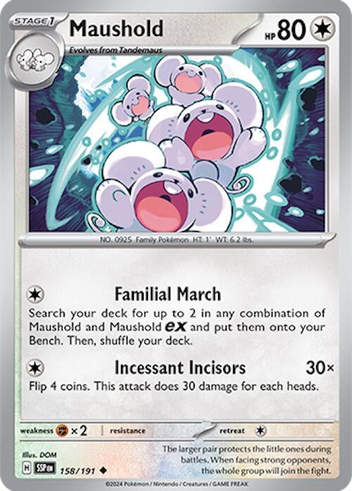 Image for Maushold (158/191) - Pokemon