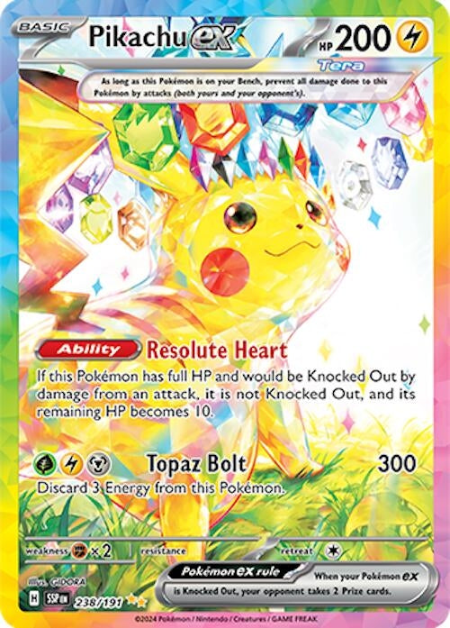 Image for Pikachu ex (238/191) - Pokemon