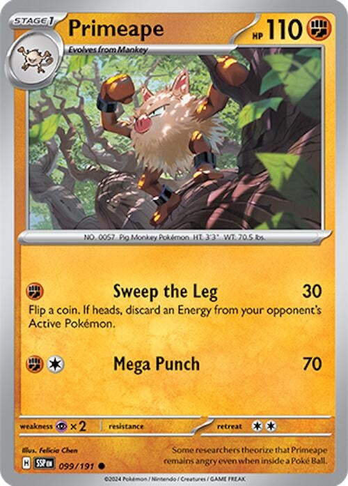 Image for Primeape (099/191) - Pokemon