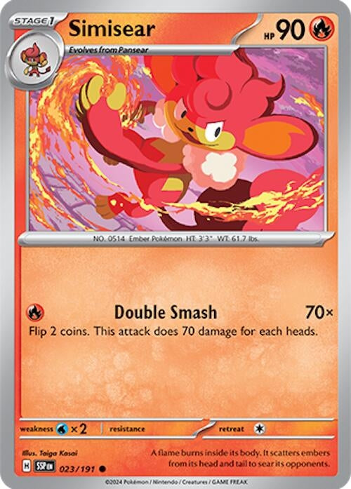 Image for Simisear (023/191) - Pokemon