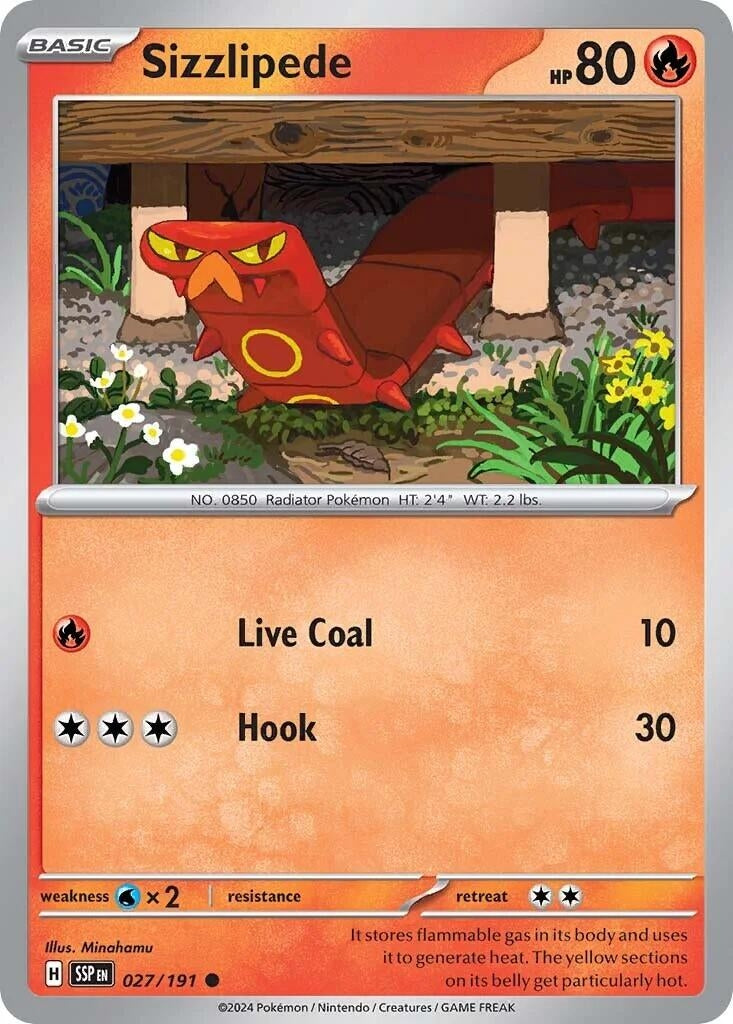 Image for Sizzlipede (027/191) - Pokemon