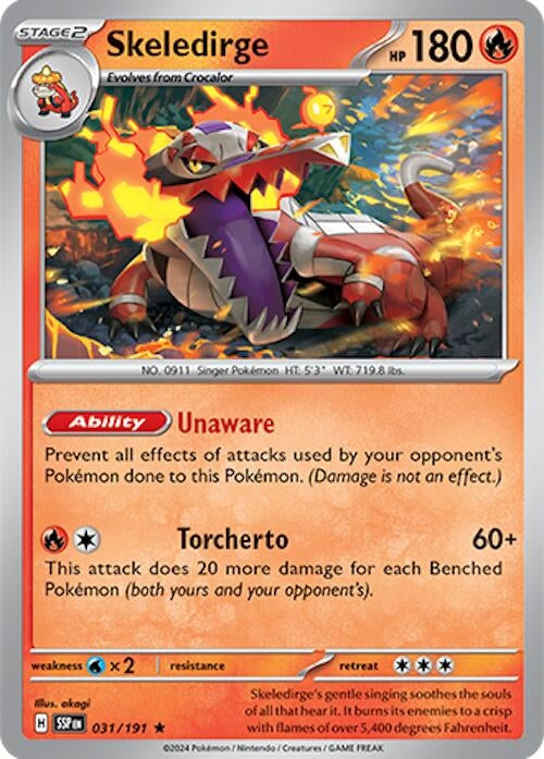 Image for Skeledirge (031/191) - Pokemon