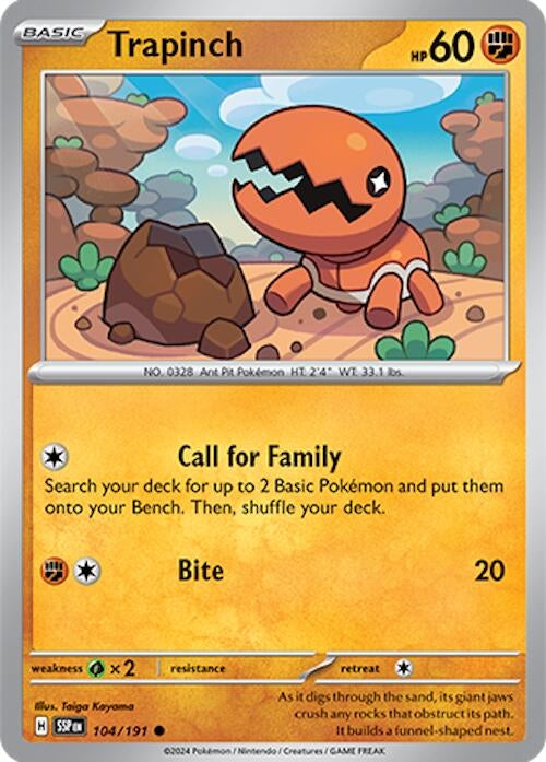 Image for Trapinch (104/191) - Pokemon