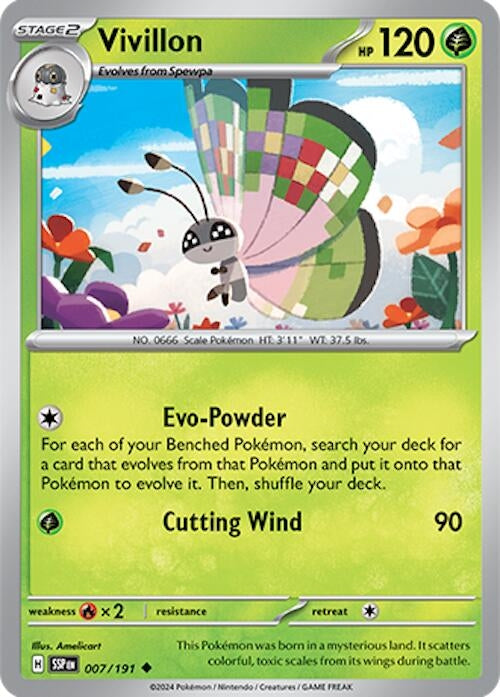 Image for Vivillon (007/191) - Pokemon