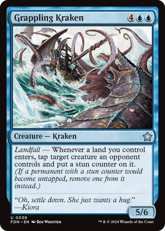 Image for Grappling Kraken (39) - Magic: The Gathering
